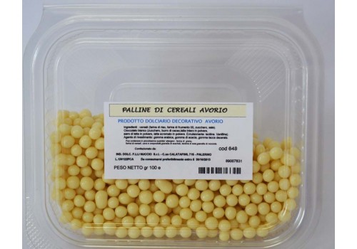 Palline di cereali avorio