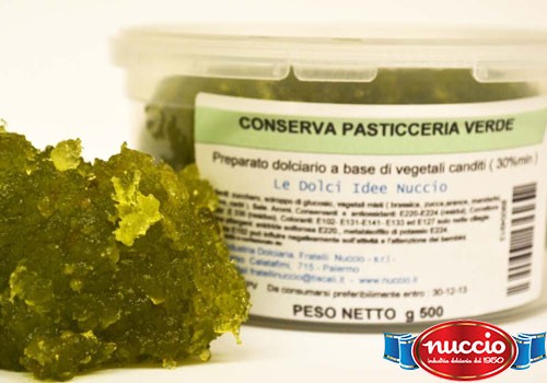 Conserva pasticceria verde